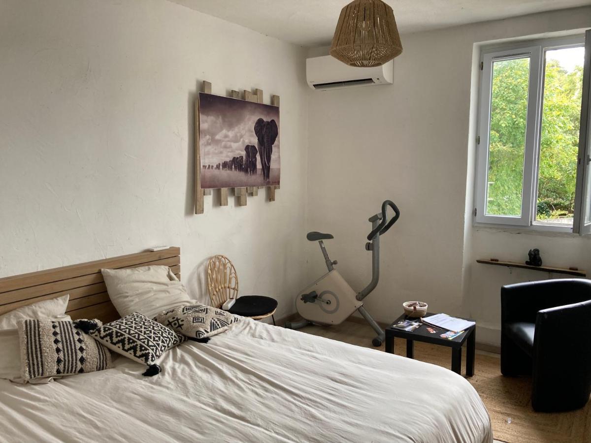 chambre privée dans maison drômoise - jacuzzi - viarhona - autoroute Châteauneuf-du-Rhône Exterior foto
